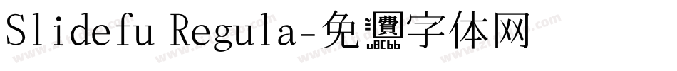 Slidefu Regula字体转换